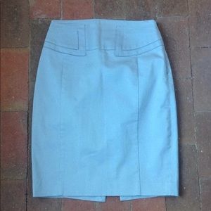 Gray pencil skirt